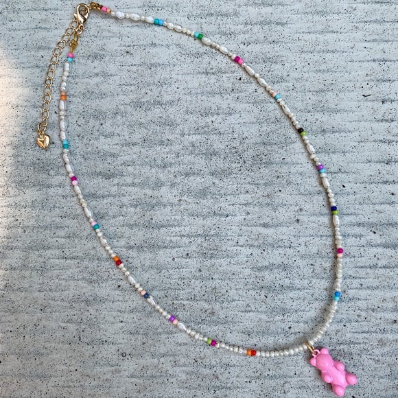 Sold on Etsy ✨ Handmade pearl necklace * bear - Picture 5 of 5